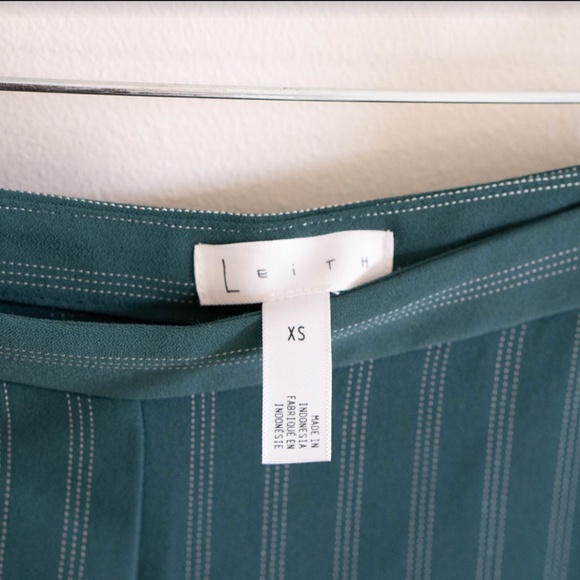 Nordstrom Dark Green Pinstripe Pants - Picture 5 of 5